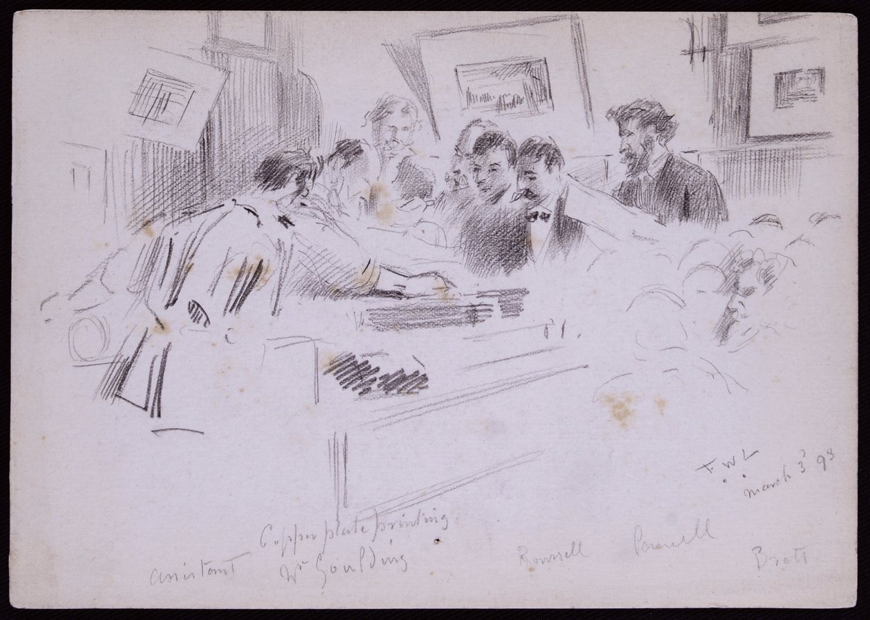 Portræt af F. Demonstration Goulding af Francis Wilfred Lawson