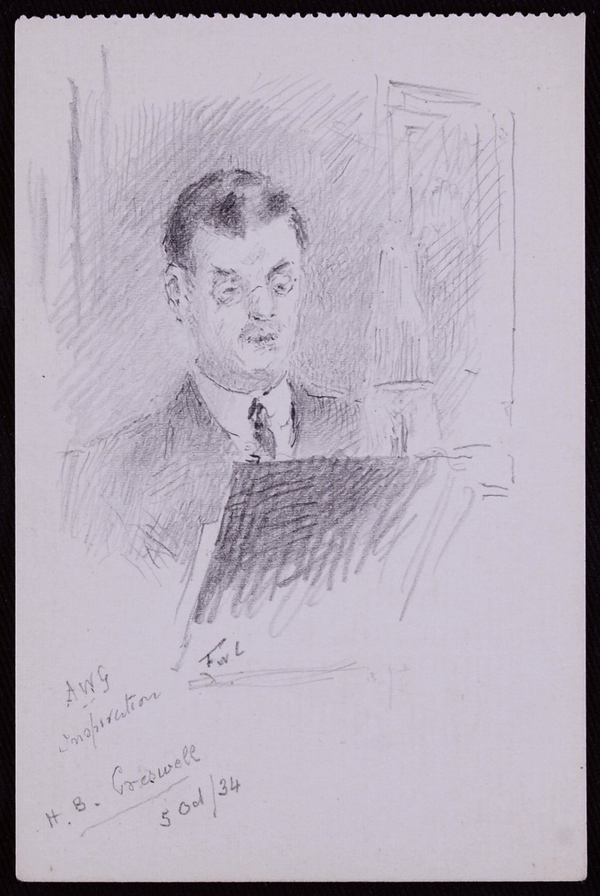 Portræt af HB Cresswell af Francis Wilfred Lawson