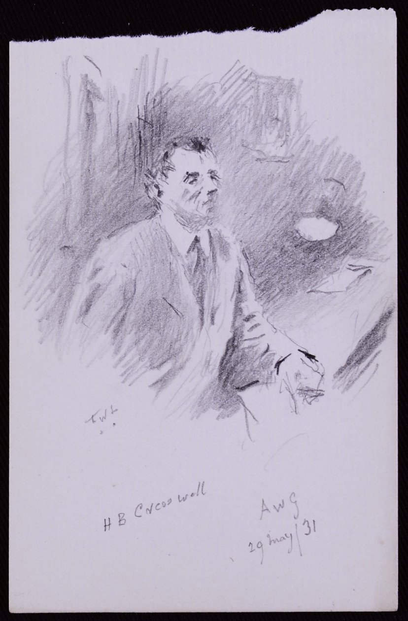Portræt af HB Cresswell af Francis Wilfred Lawson