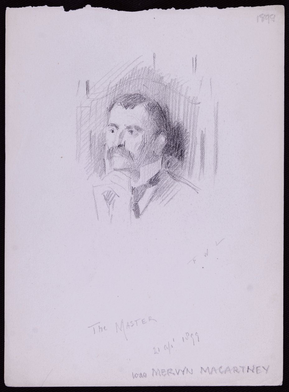 Portrait of Mervyn Macartney af Francis Wilfred Lawson