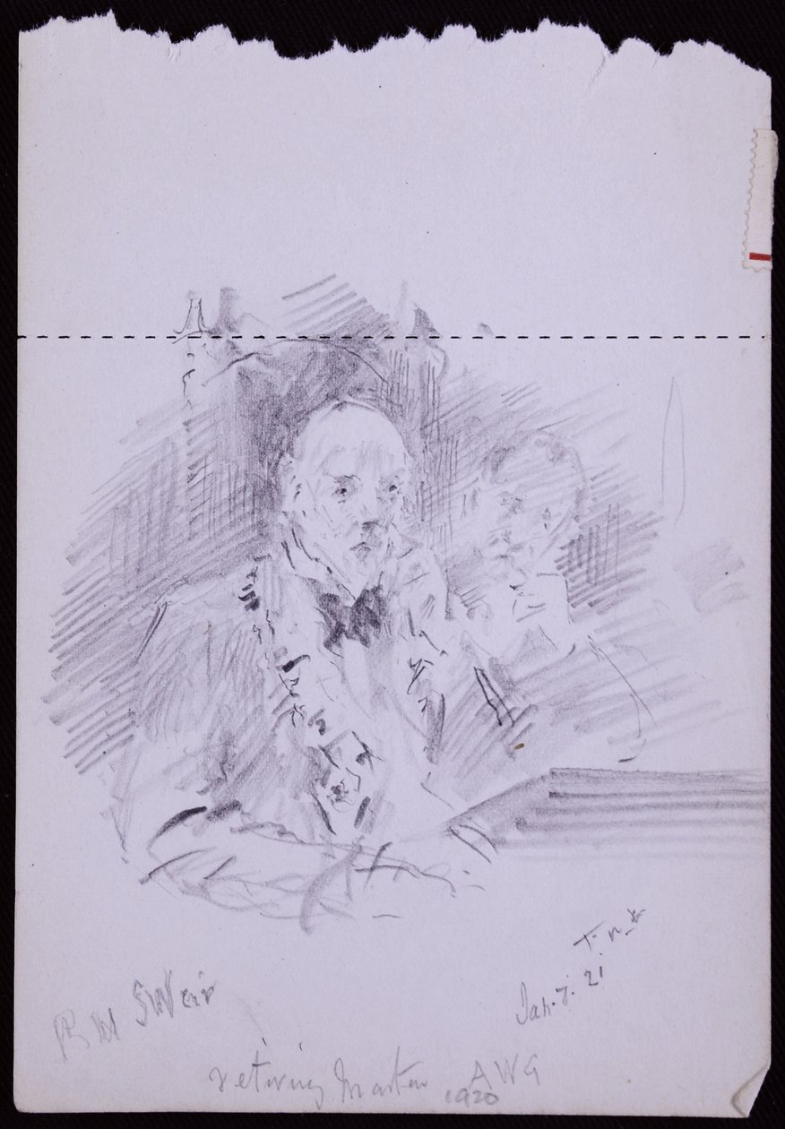 Portræt af RW Schultz Weir af Francis Wilfred Lawson