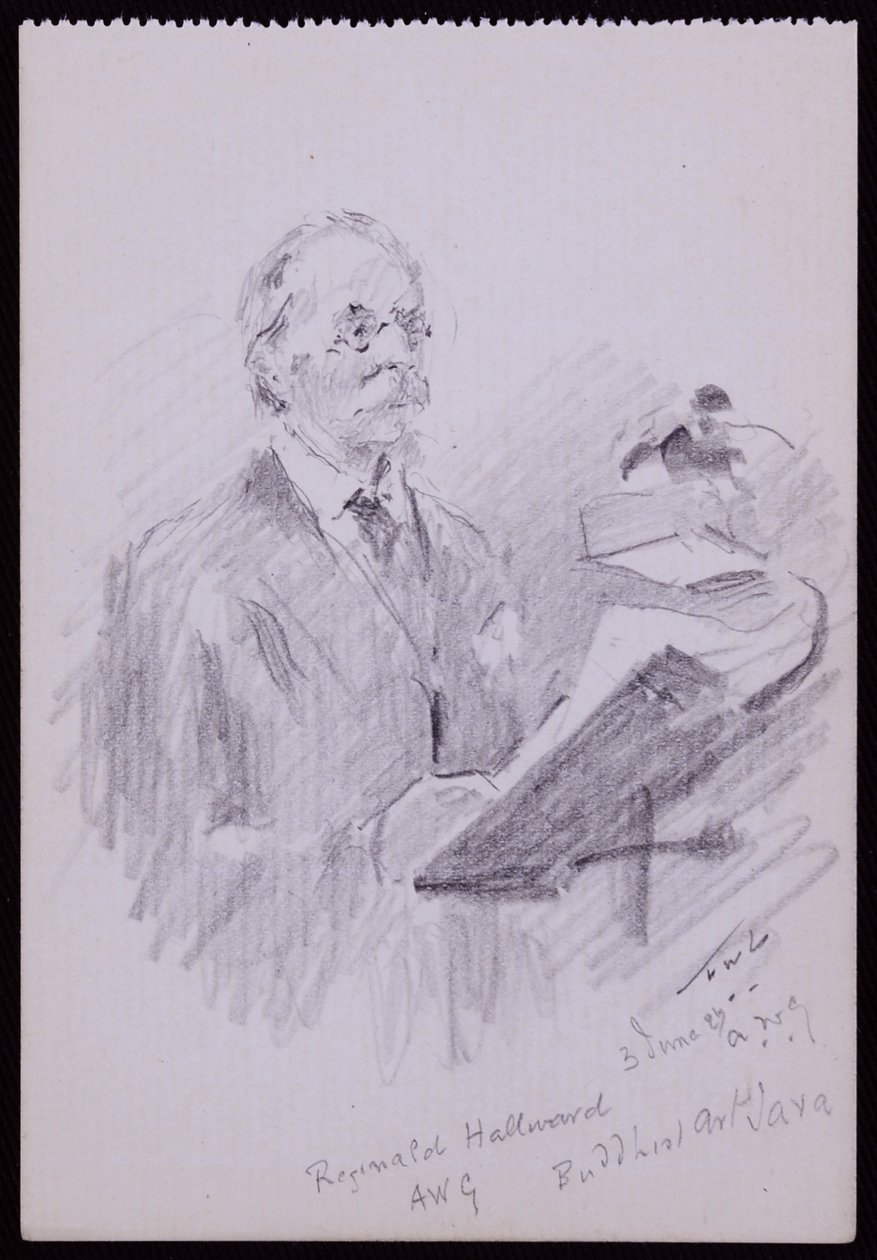 Portræt af Reginald Hallward af Francis Wilfred Lawson