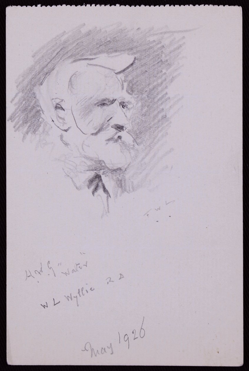 Portræt af WL Wyllie af Francis Wilfred Lawson