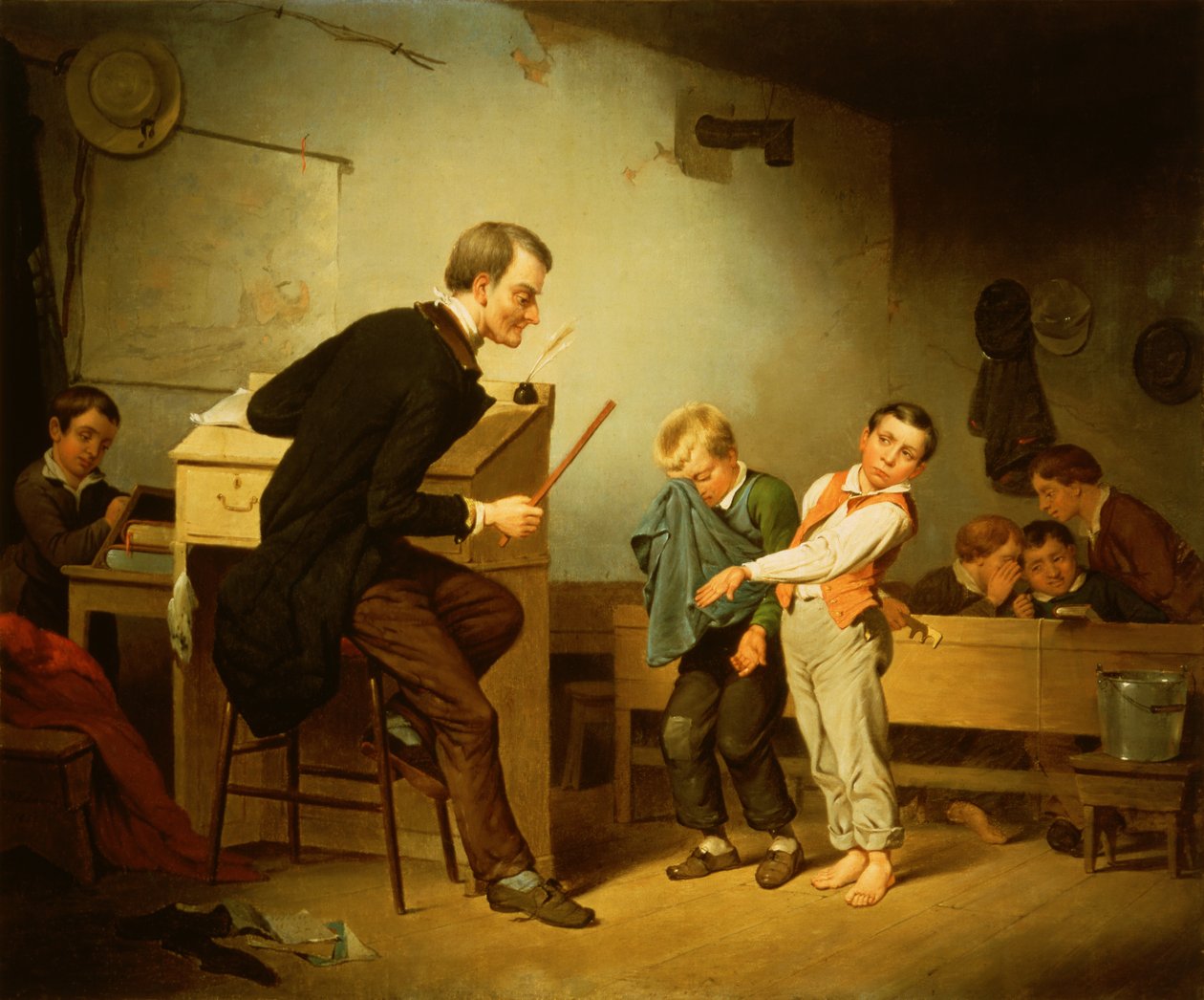 Elever bliver straffet af Francis William Edmonds