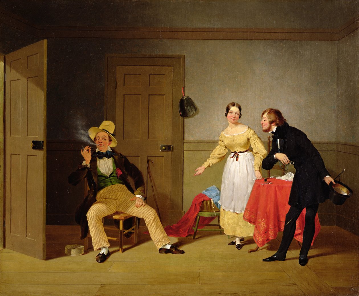 The City and Country Beaux, c.1838 af Francis William Edmonds