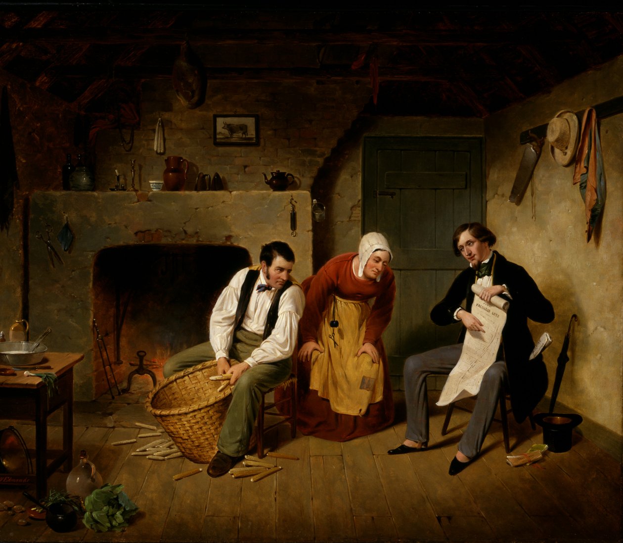Spekulanten, 1852. af Francis William Edmonds