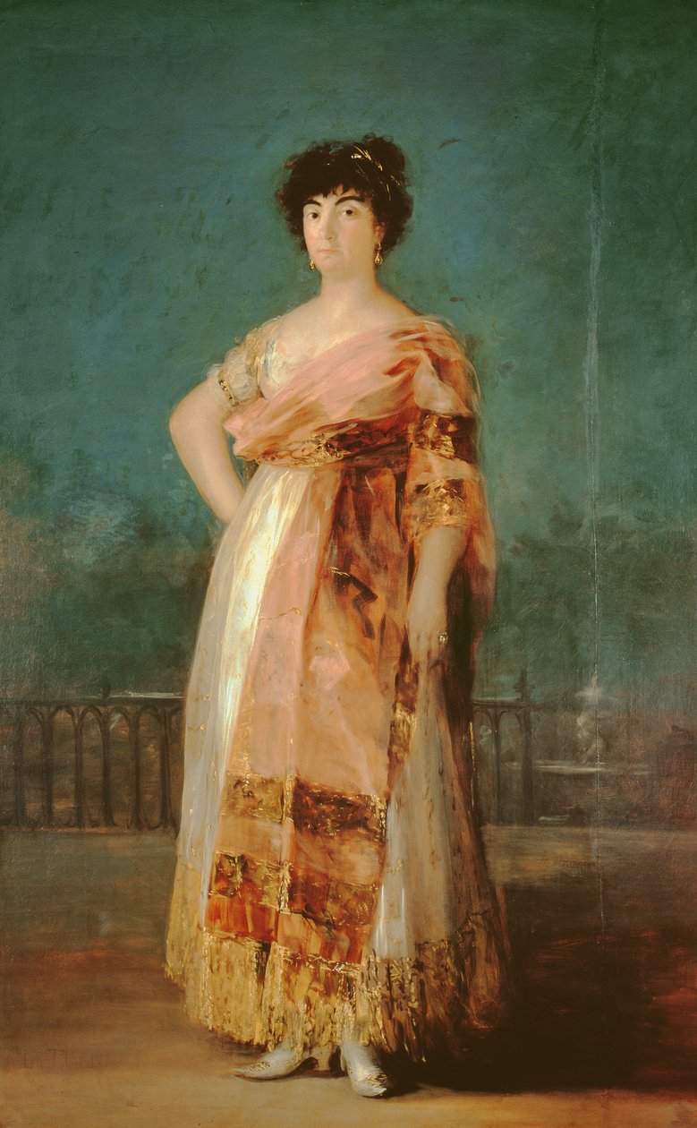 Portræt af La Tirana, Maria Fernandez, ca. 1792 af Francisco de Goya