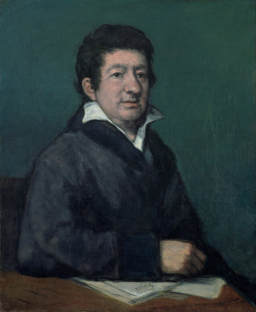 Portræt af digteren Moratín af Francisco de Goya