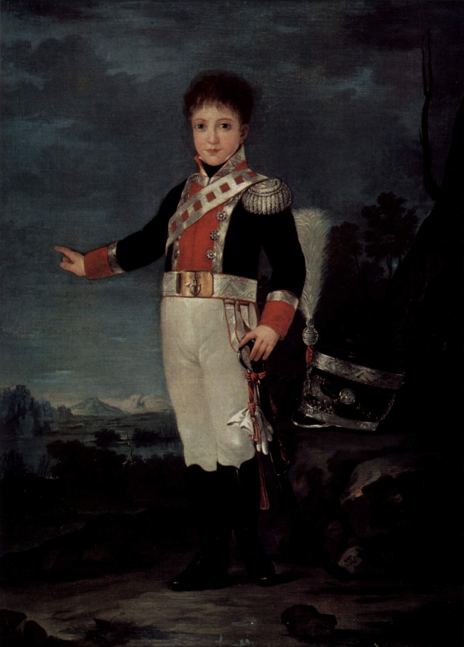 Porträt des Don Sebastian Gabriel fra Bourbon og Braganza af Francisco de Goya