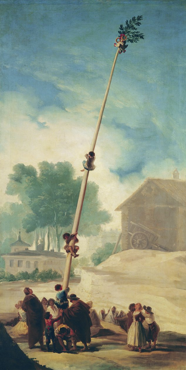 Den fedtede stang, 1787 af Francisco de Goya