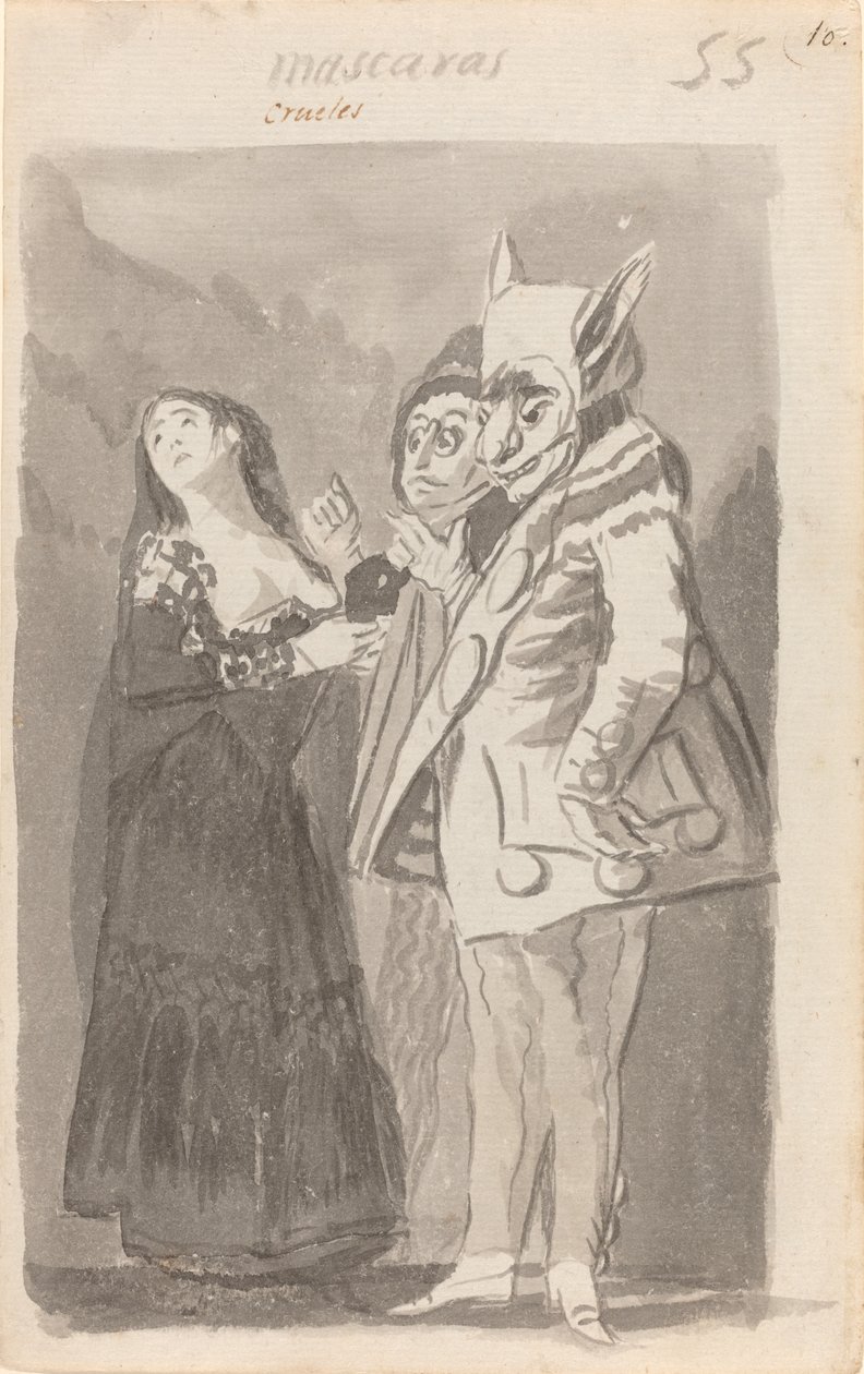 Mascara grusomme (grusomme masker) af Francisco de Goya