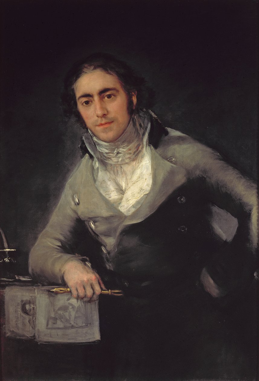 Portræt af en mand, der formodes at være Don Evaristo Perez de Castro af Francisco de Goya