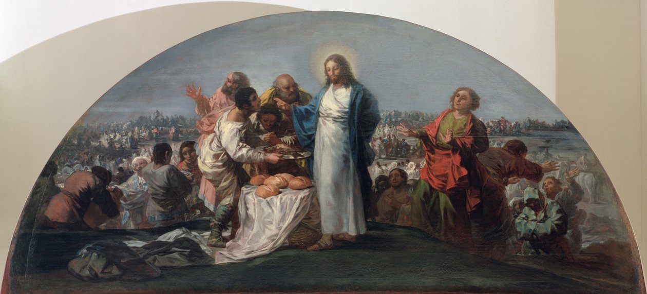 Brødenes og Fiskenes Formering, 1795-96 af Francisco de Goya