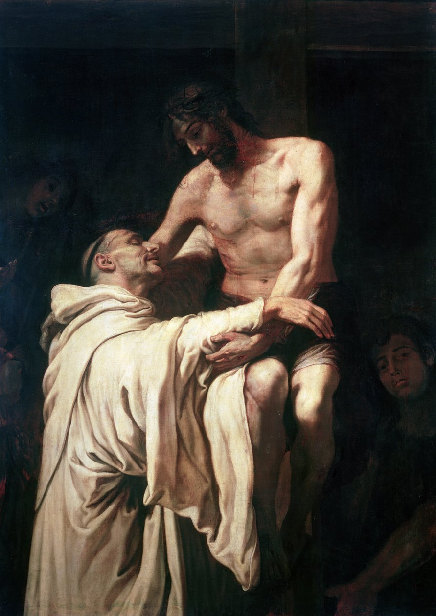 Kristus omfavner St. Bernard af Francisco Ribalta