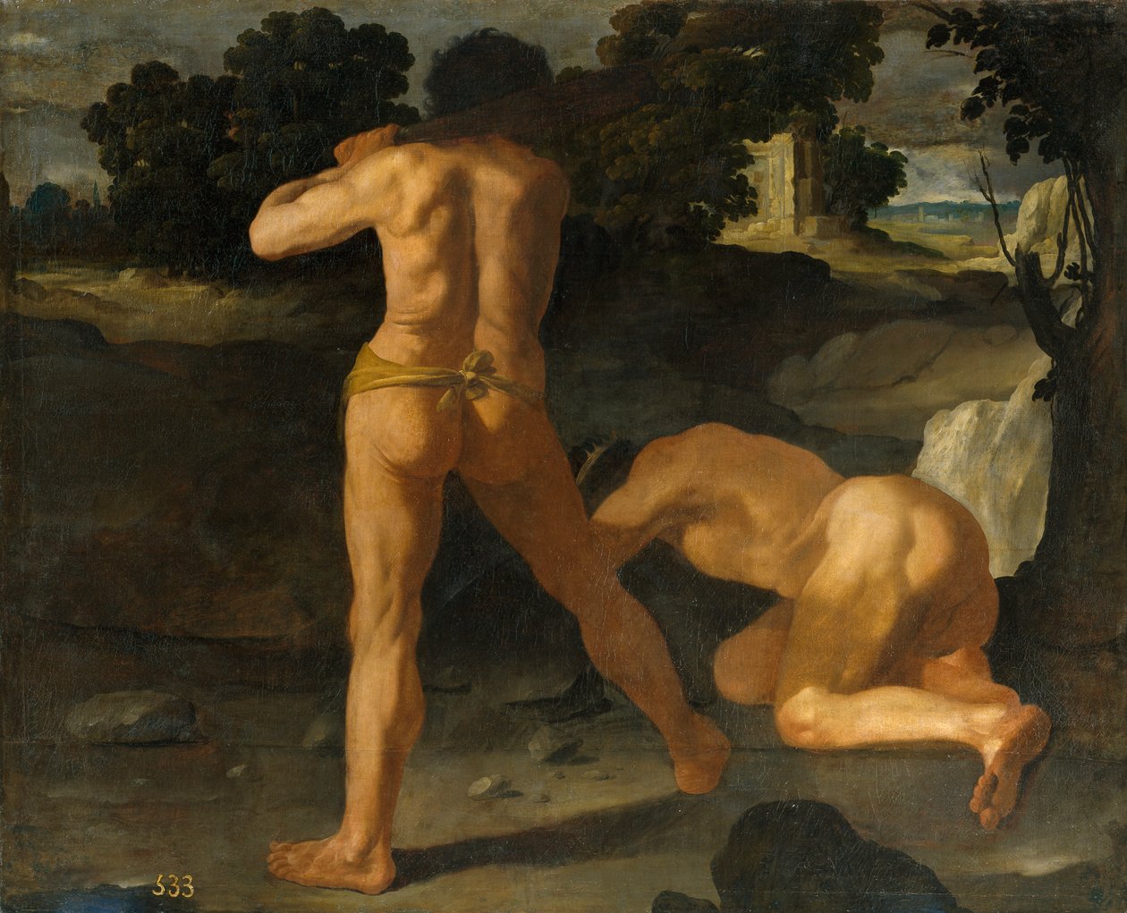 Hercules besejrer kong Geryon af Francisco de Zurbaran