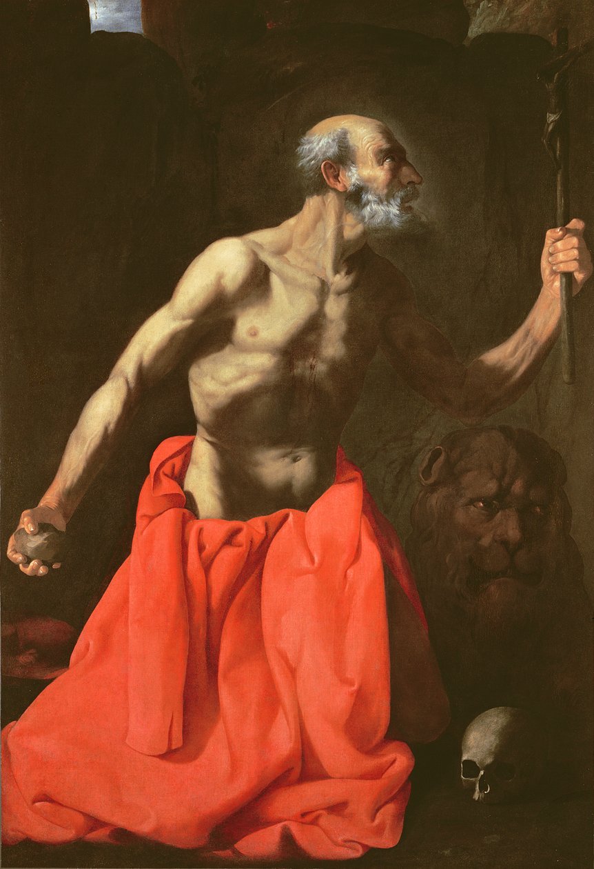 Sankt Hieronymus af Francisco de Zurbaran