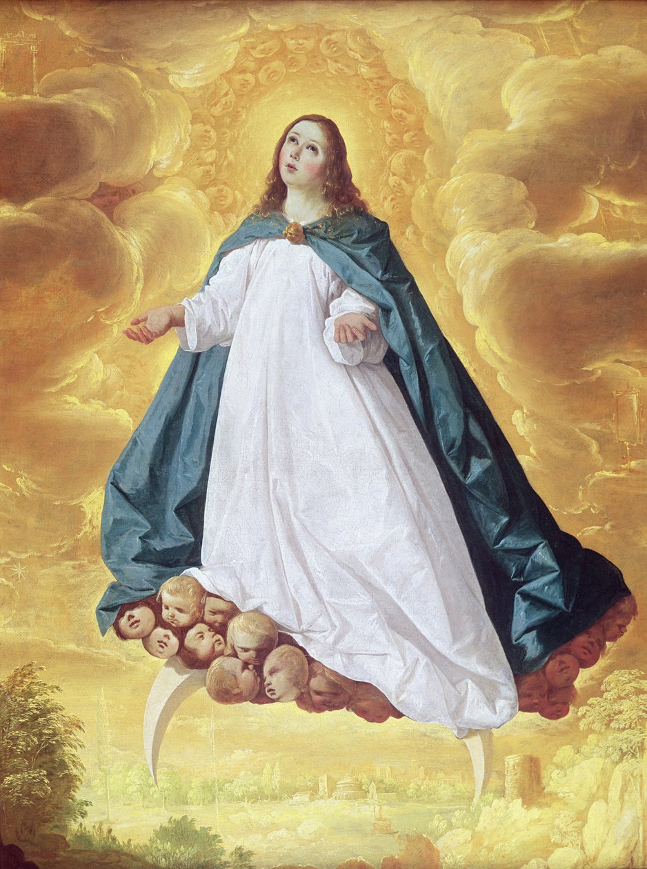 Den ubesmittede undfangelse, ca. 1628-30 af Francisco de Zurbaran
