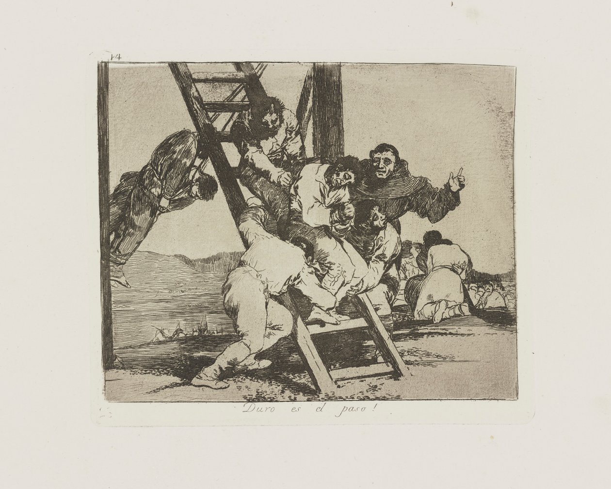 Svært er skridtet! (Vare af Francisco de Goya