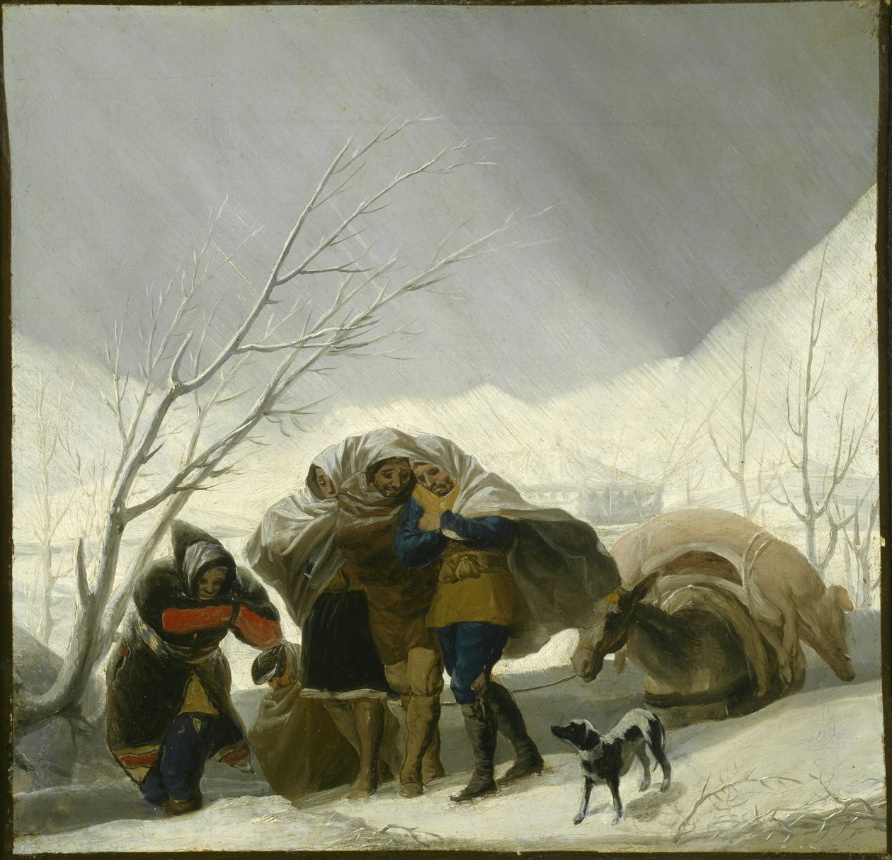 Vinterscene, ca. 1786 af Francisco de Goya