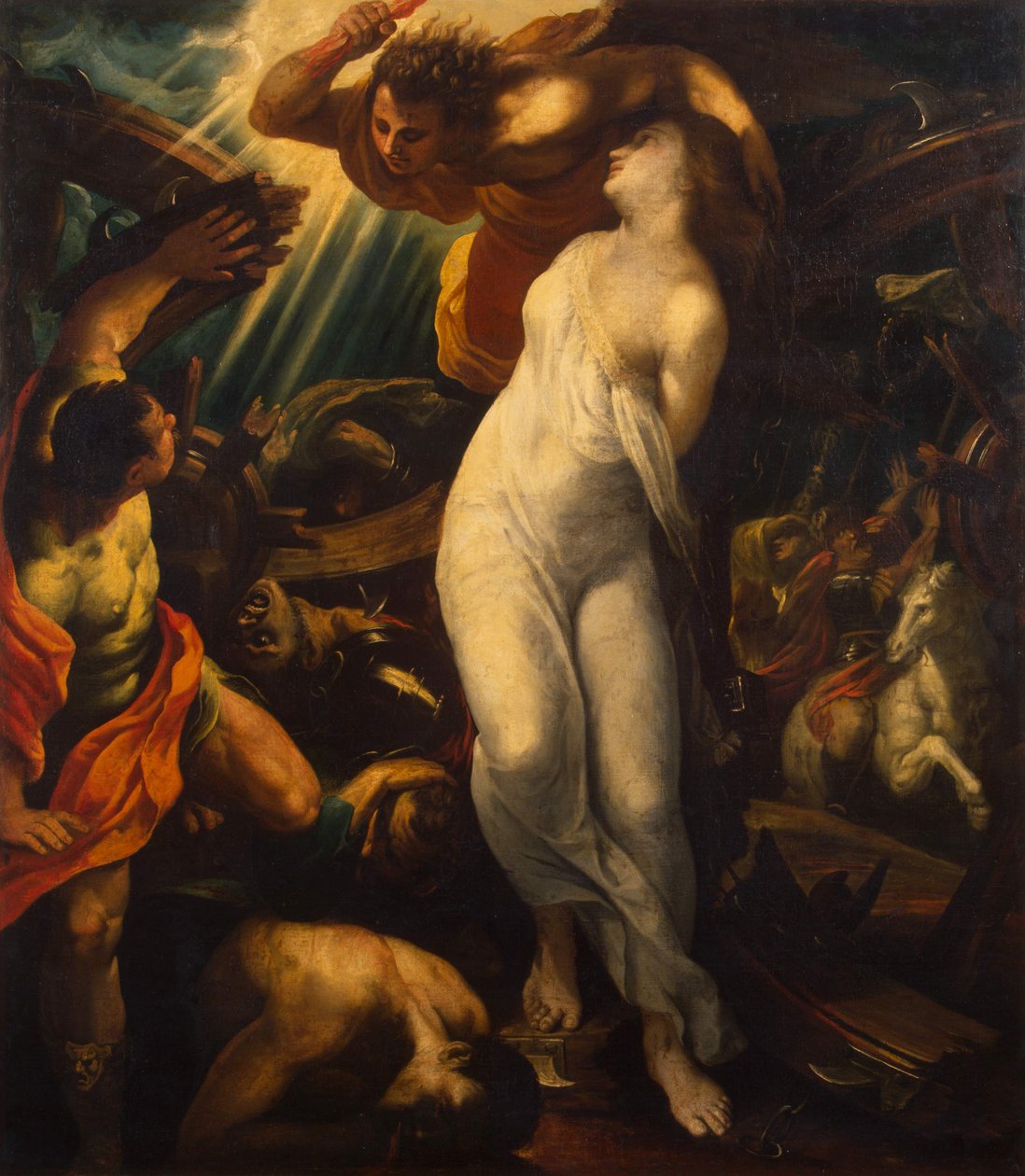 Sankt Katarinas martyrium, 1600 af Francisco Ribalta