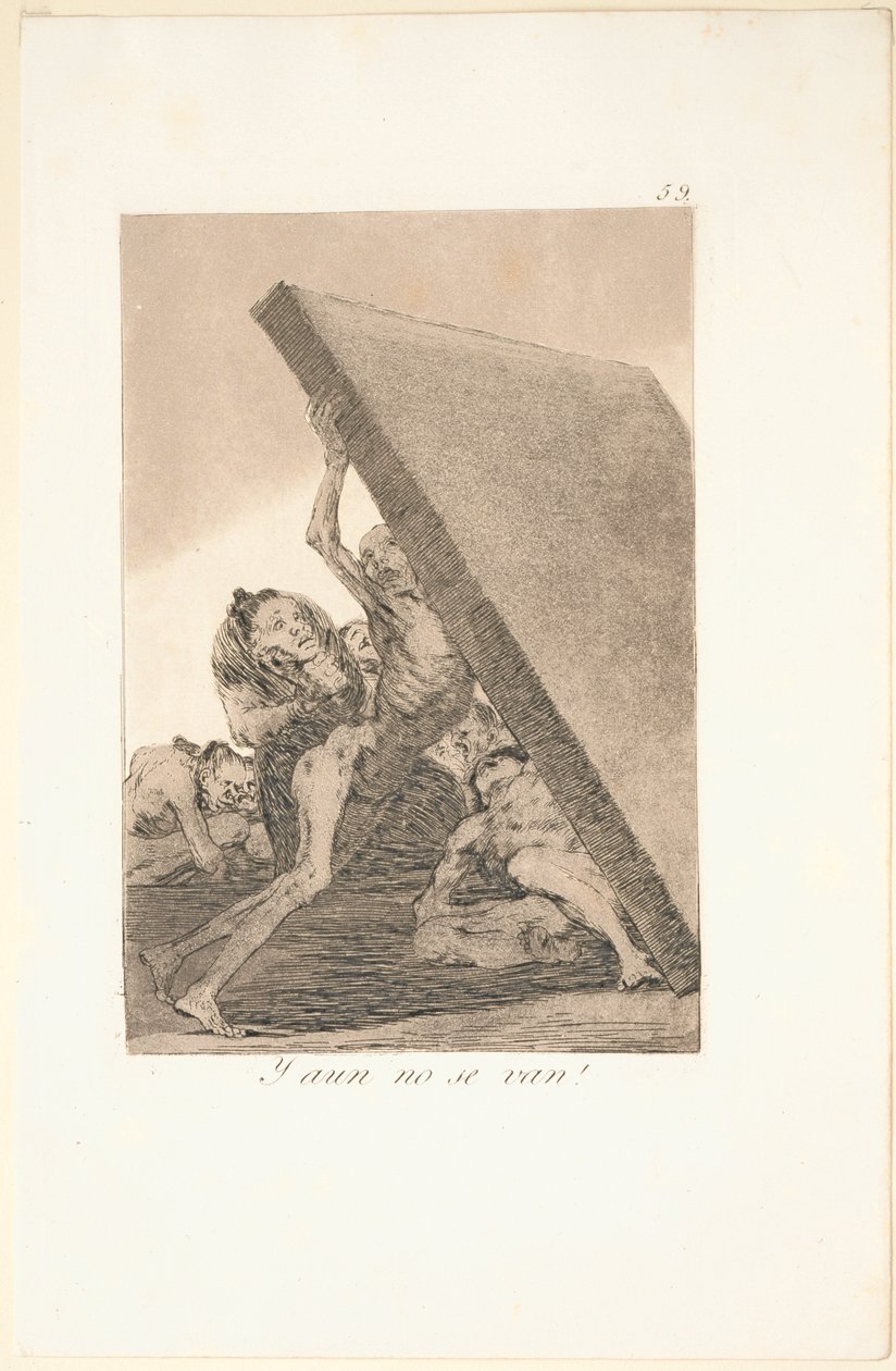Caprichos: Og stadig går de ikke! af Francisco de Goya