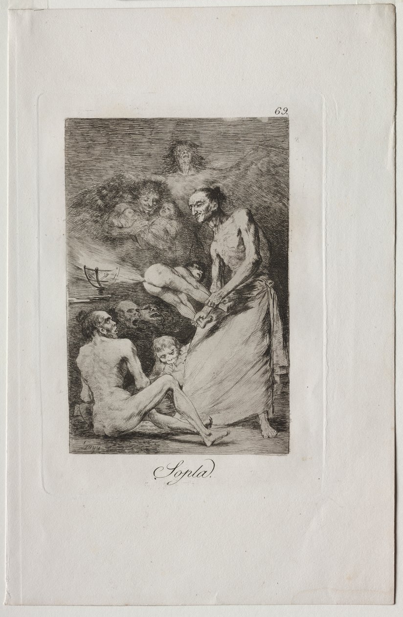 Caprichos: Blow! af Francisco de Goya