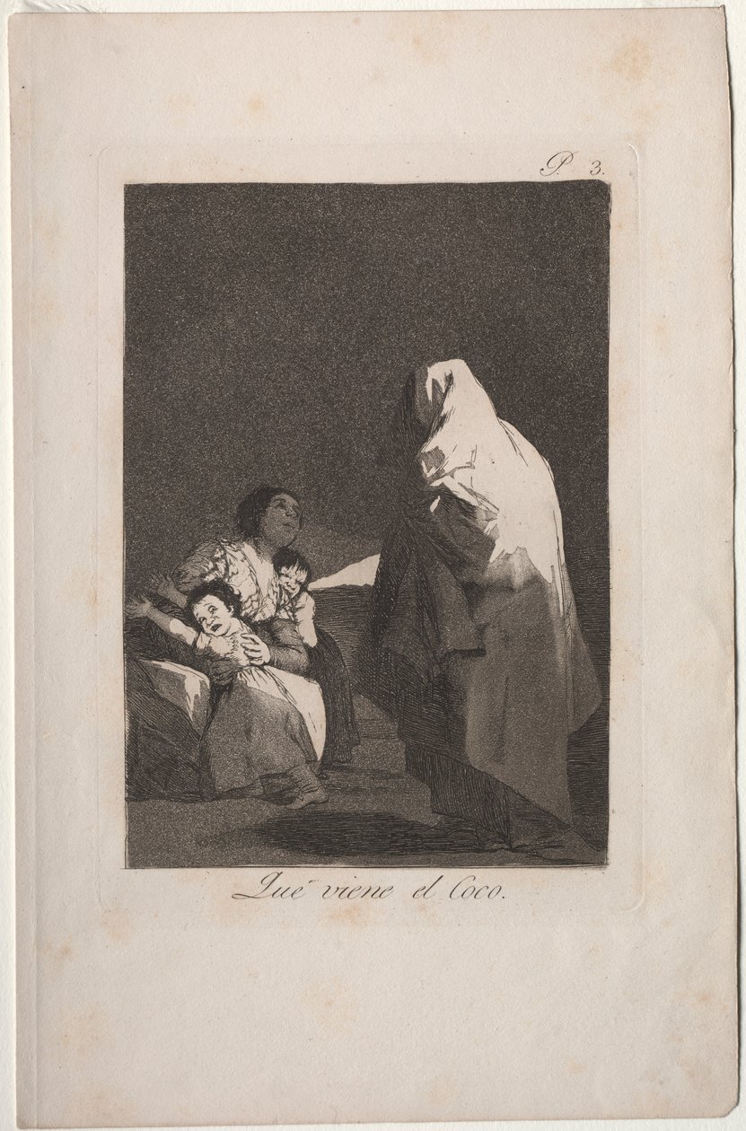 Caprichos: Here Comes the Bogieman af Francisco de Goya