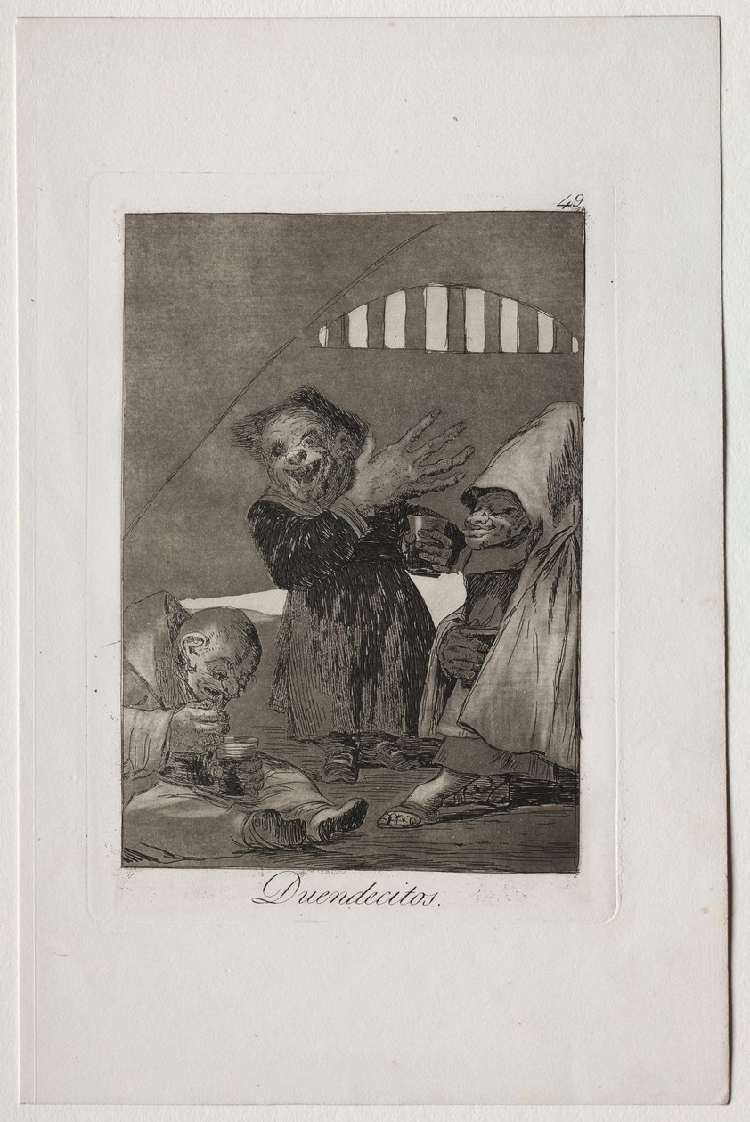Capricer: Hobgoliner. af Francisco de Goya