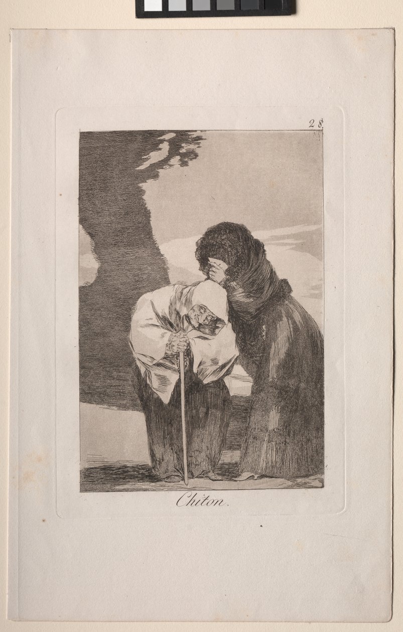 Caprichos: Hys! af Francisco de Goya
