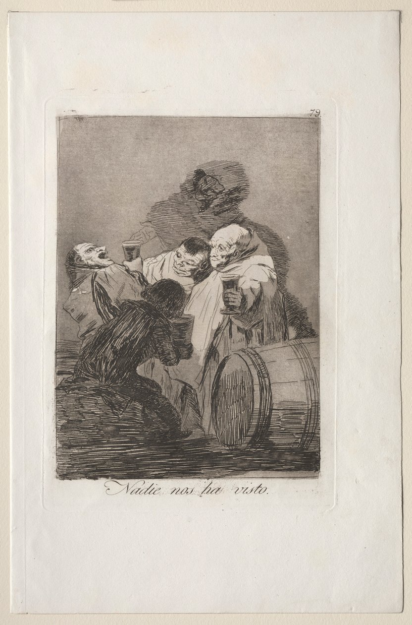 Caprichos: Ingen har set os. af Francisco de Goya