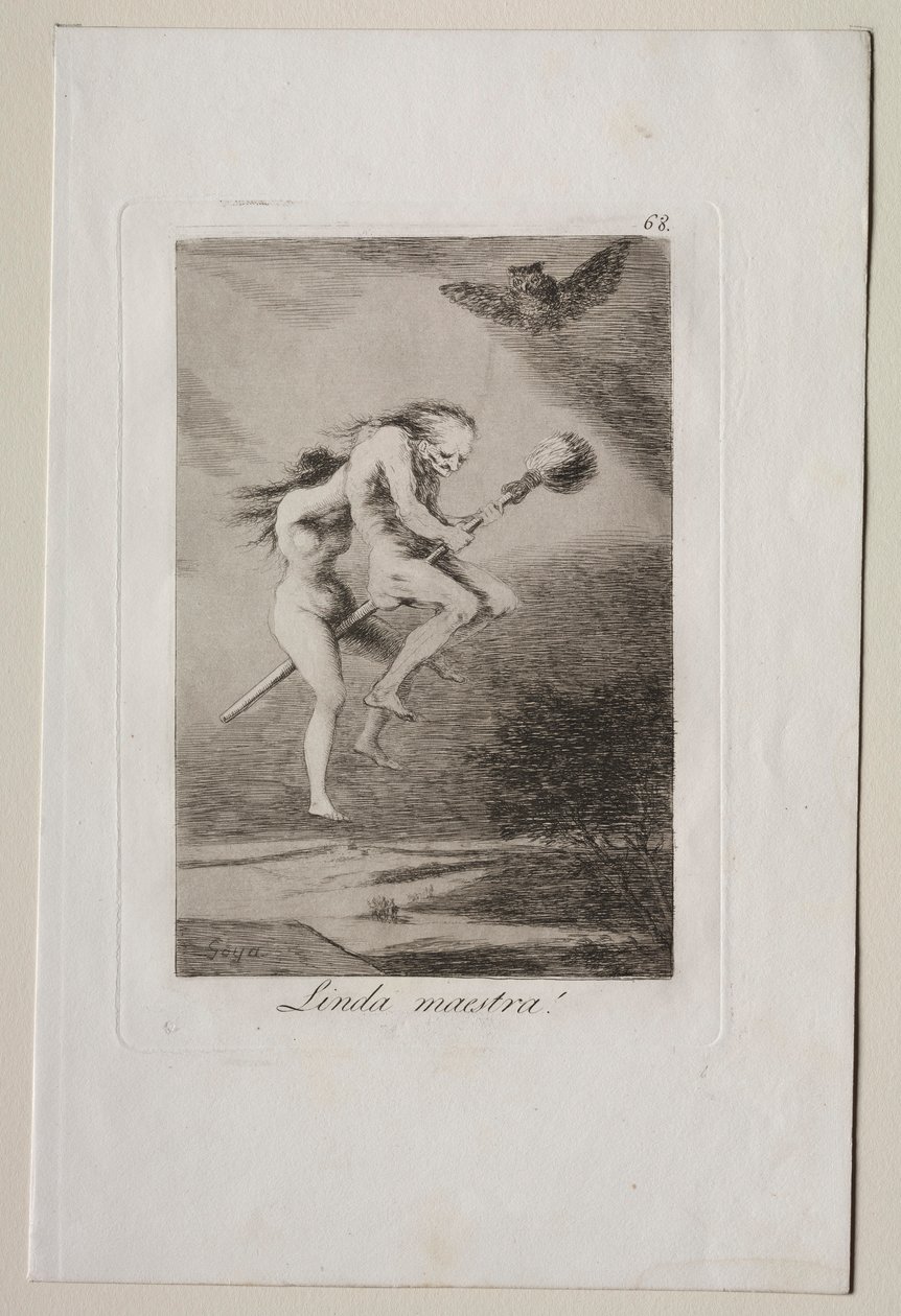 Caprichos: Smuk lærer!. af Francisco de Goya