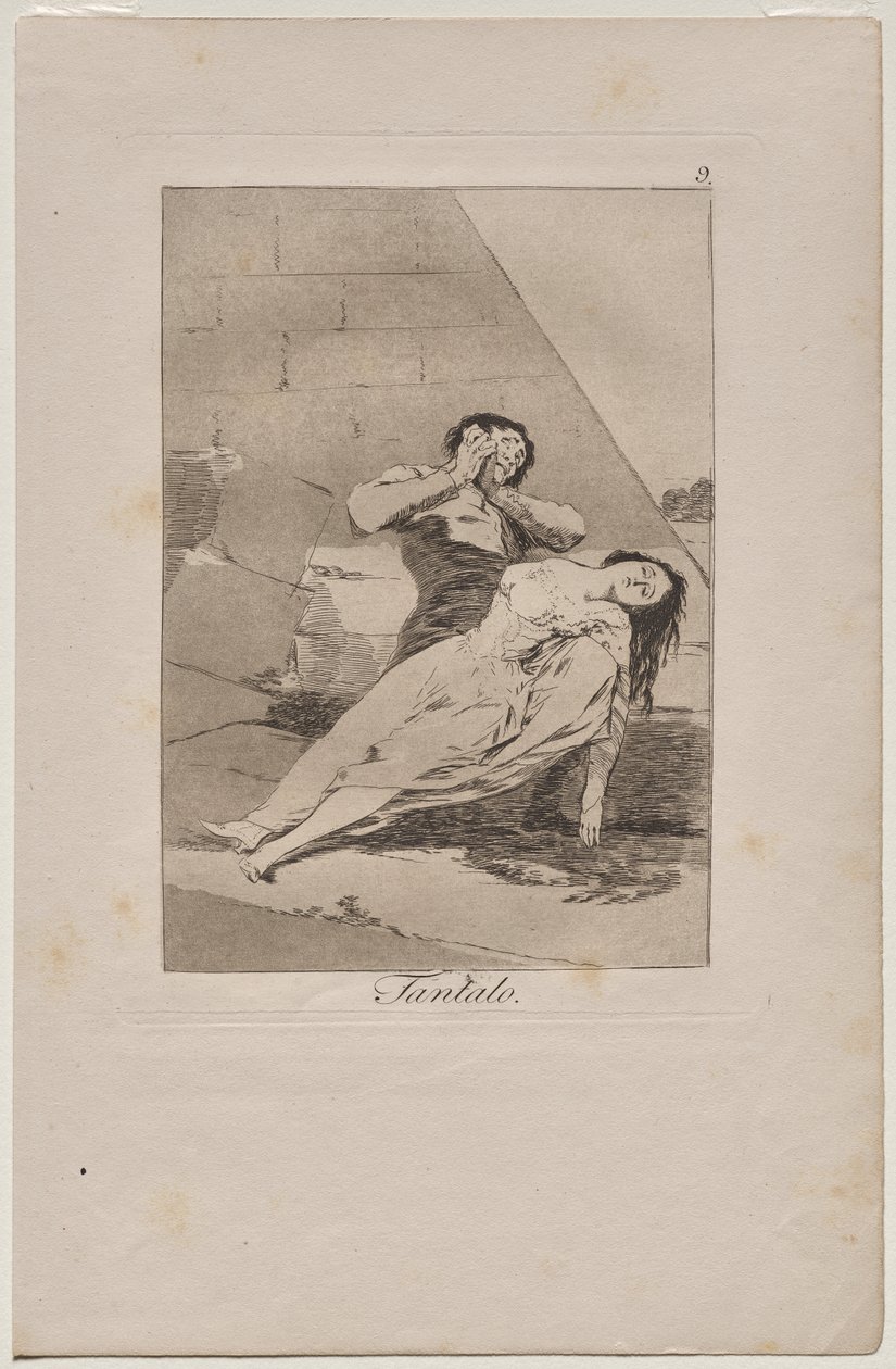 Caprichos: Tantalus af Francisco de Goya