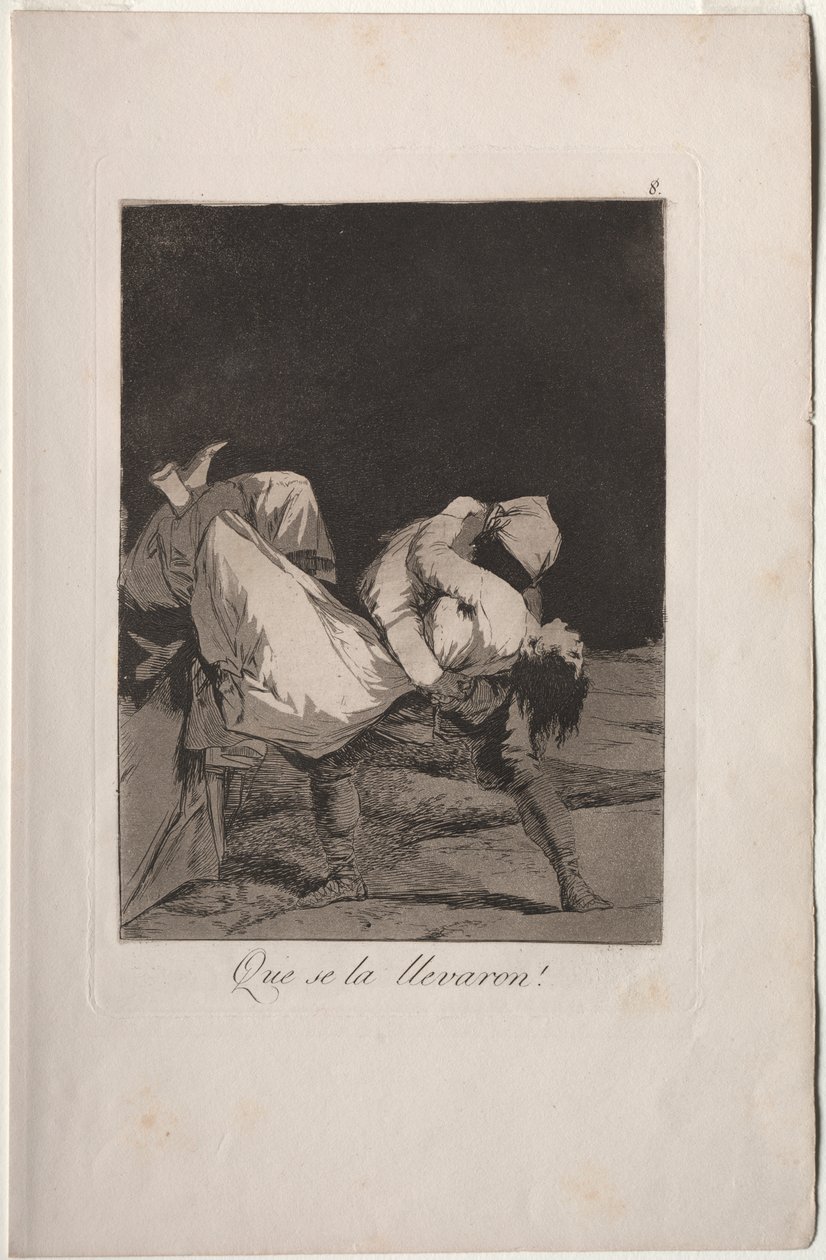Caprichos: De bar hende væk! af Francisco de Goya