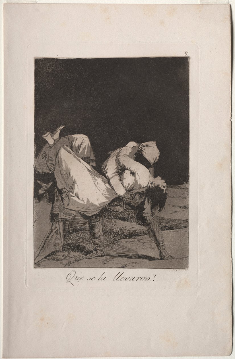 Caprichos: De bar hende væk!. af Francisco de Goya