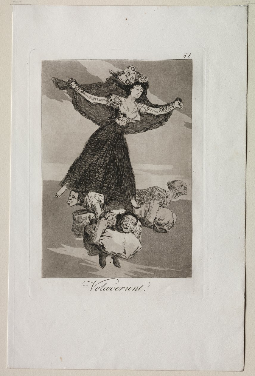Caprichos: De er fløjet af Francisco de Goya