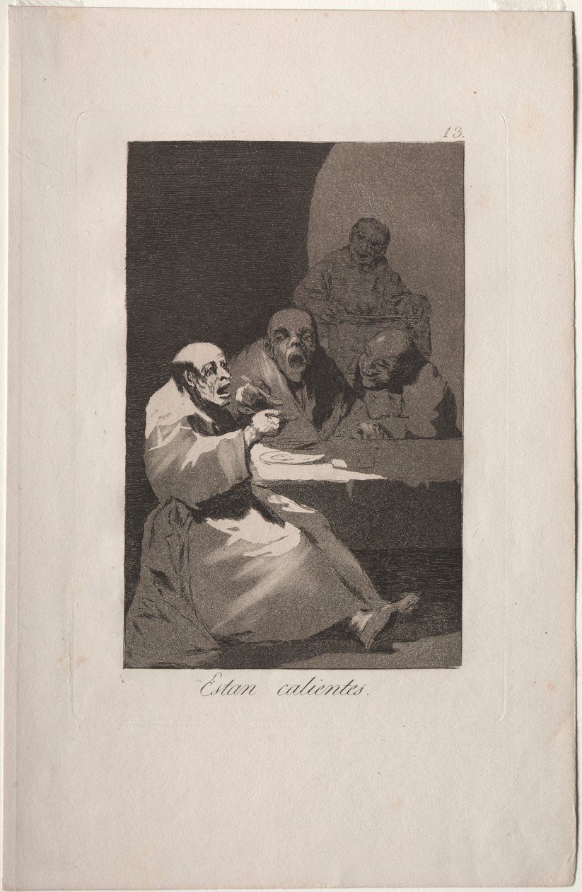 Caprichos: De er hotte.. af Francisco de Goya