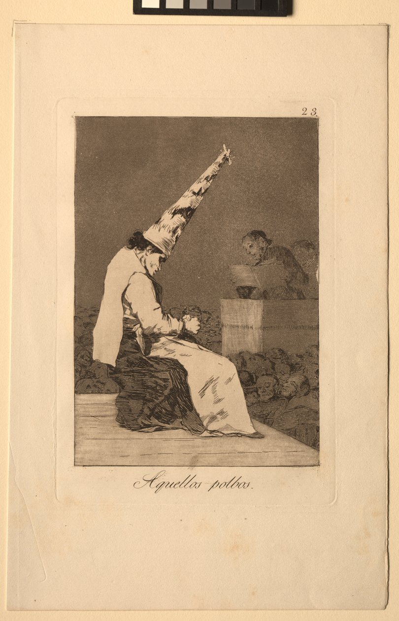 Caprichos: Disse støvpletter. af Francisco de Goya