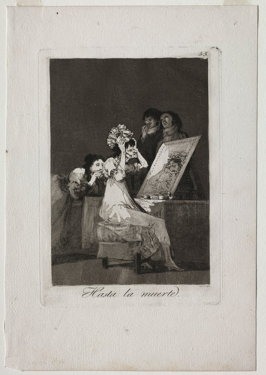 Caprichos: Indtil døden, 1799. af Francisco de Goya