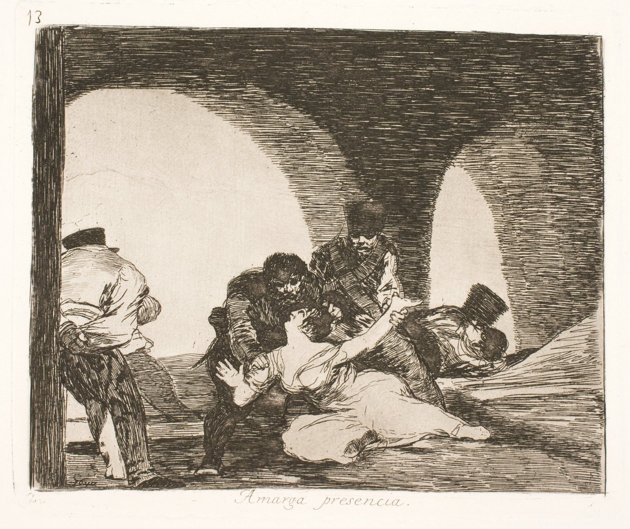 En frygtelig død (13) af Francisco de Goya