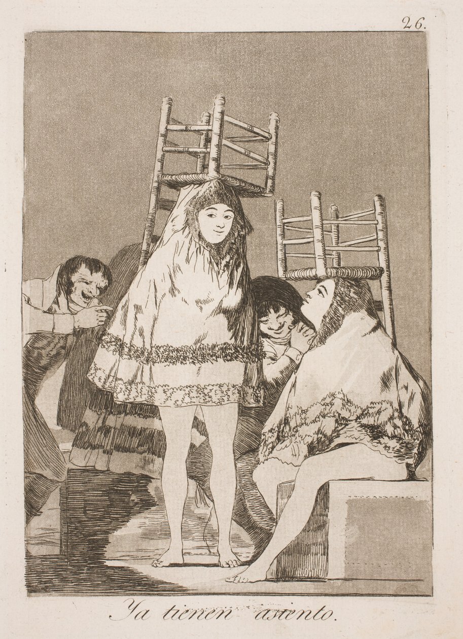 Endelig på plads af Francisco de Goya