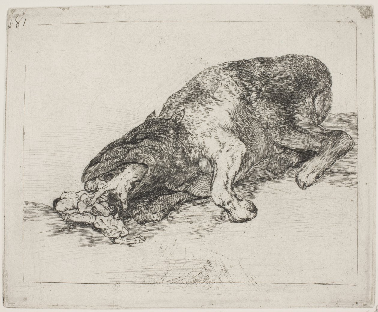 Et vildt uhyre (81) af Francisco de Goya