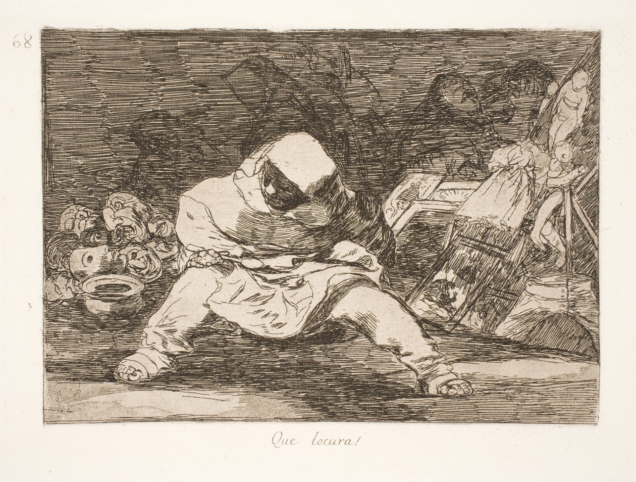 Hvilket vanvid! (68) af Francisco de Goya