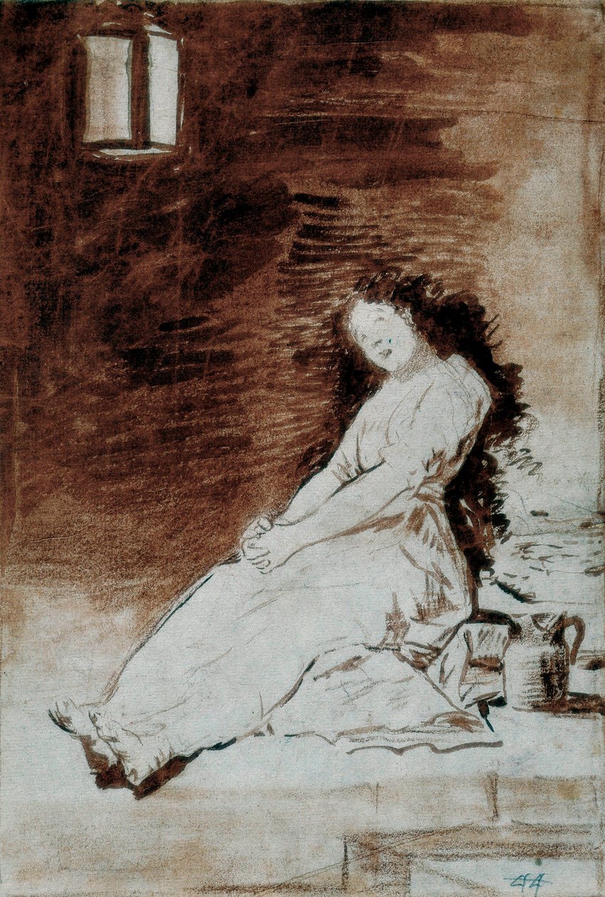 Los Caprichos: "Fordi hun var modtagelig" af Francisco de Goya
