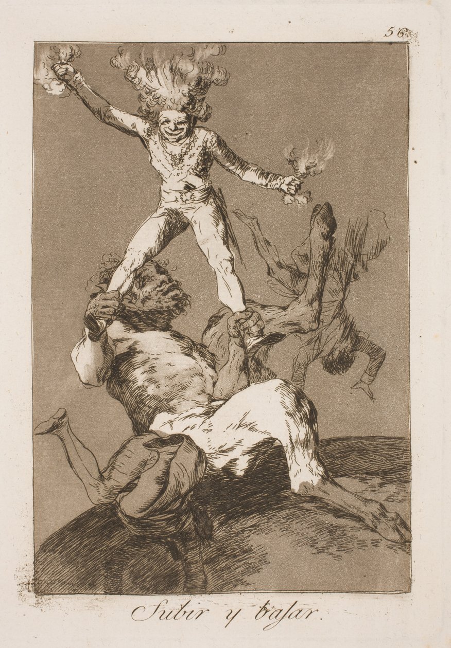 Op og ned af Francisco de Goya