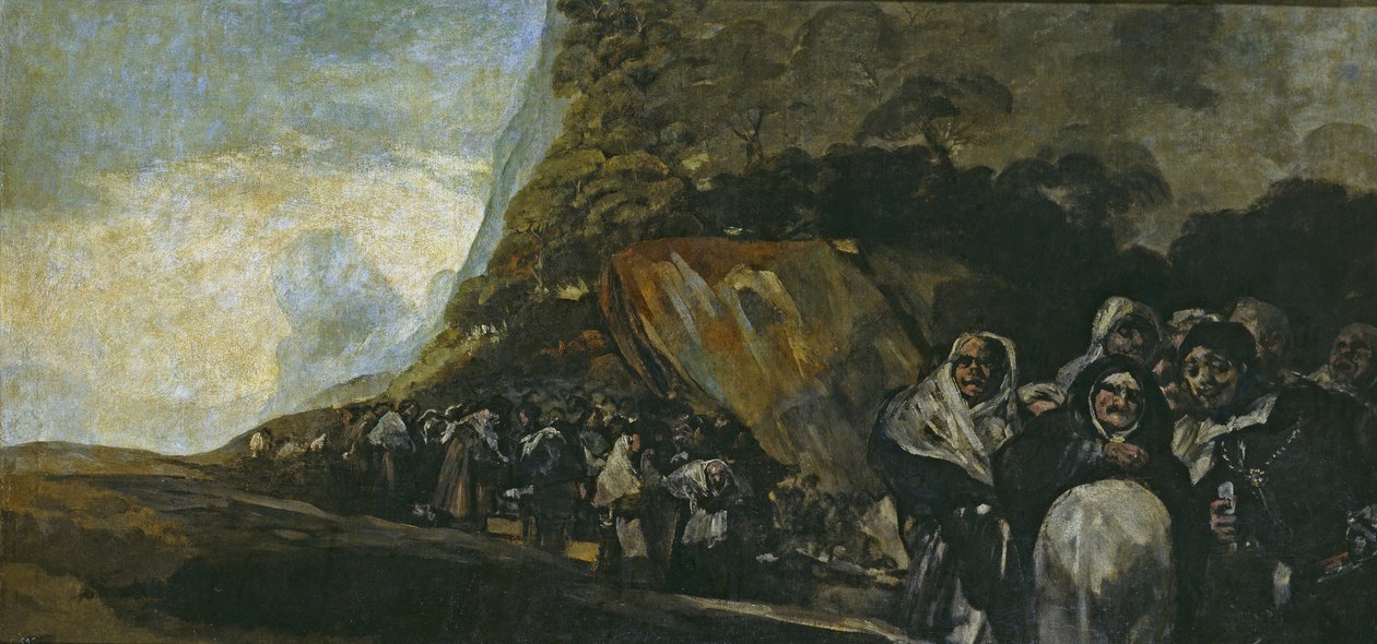 Procession af det hellige embede af Francisco de Goya
