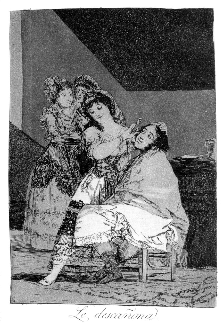 Hun forlader ham, 1799 af Francisco de Goya