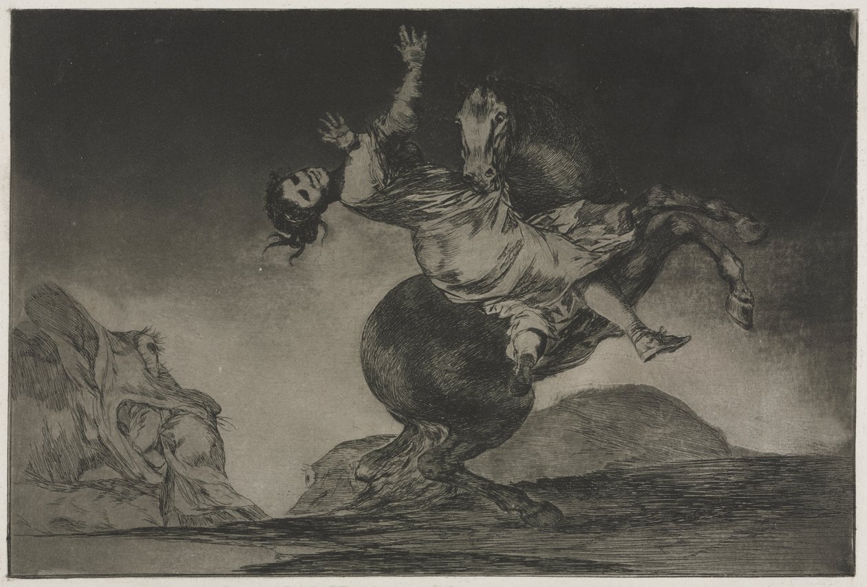 Ordsprogene: Hestebortføreren af Francisco de Goya