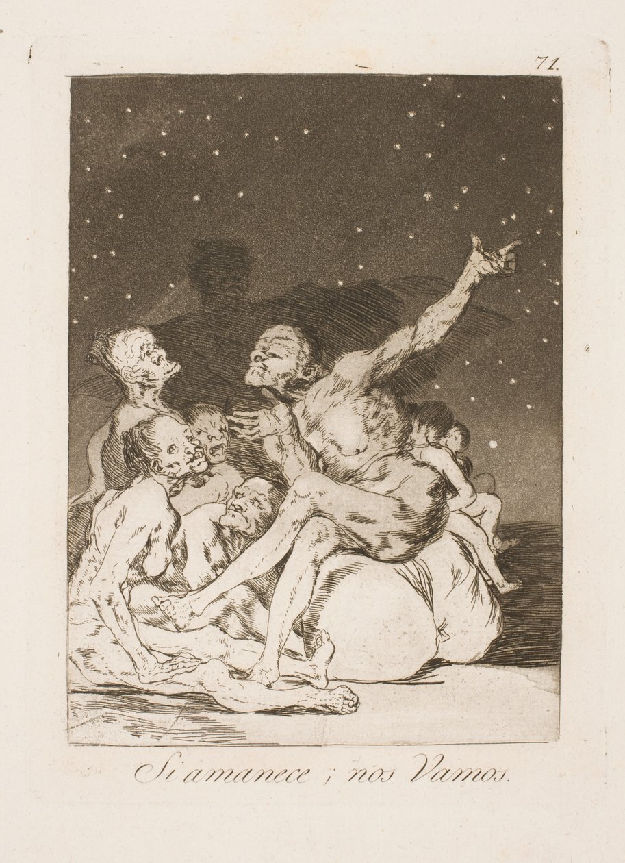 Ved daggry må vi væk af Francisco de Goya