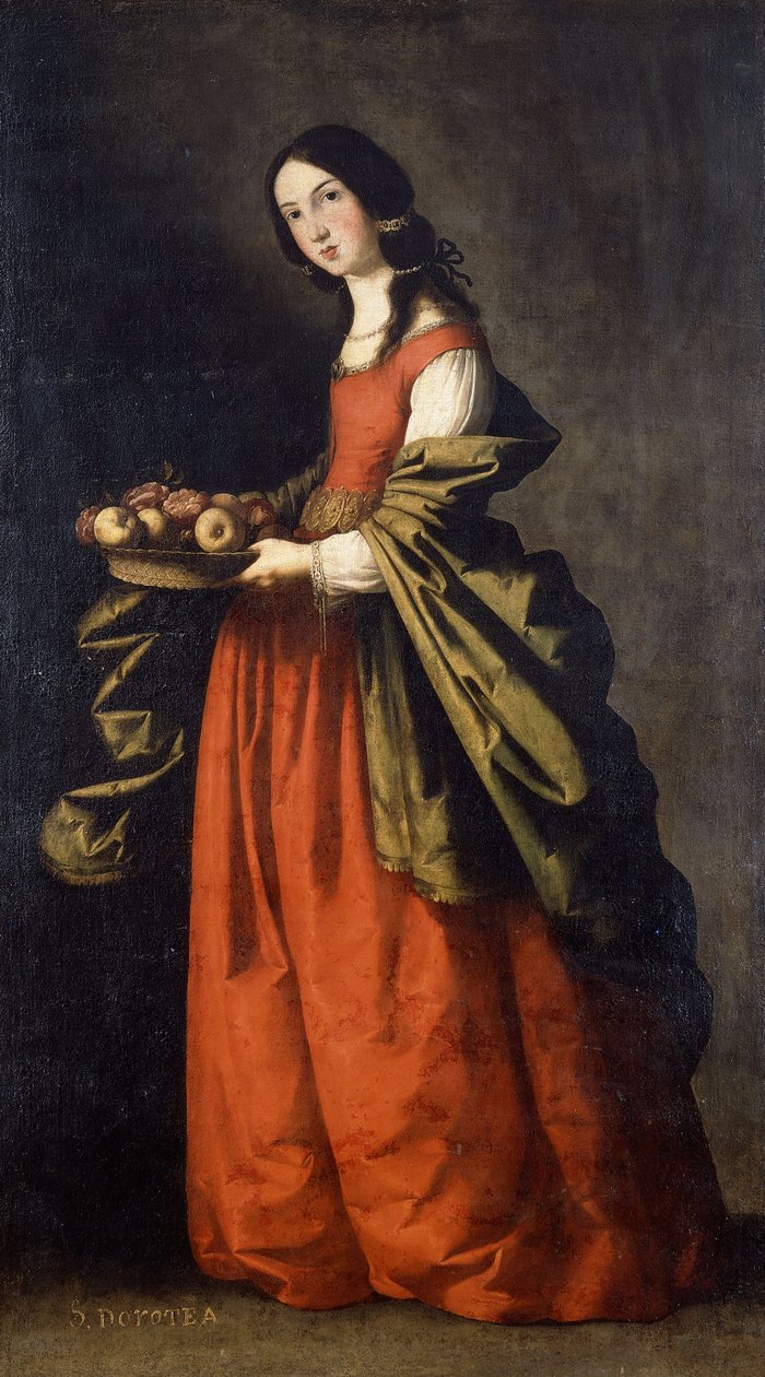 Sankt Dorothea, af Francisco de Zurbaran