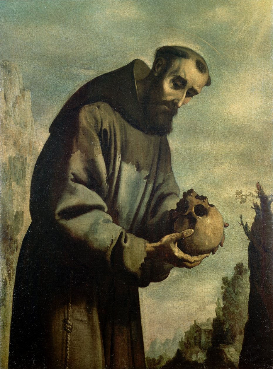 Frans i meditation af Francisco de Zurbaran